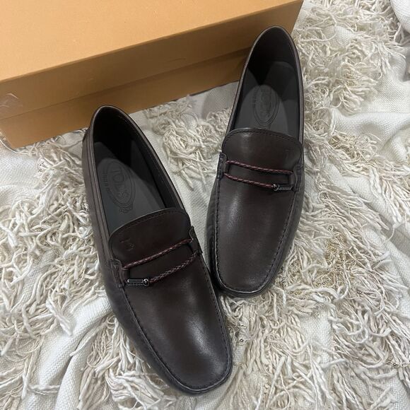 Tod's Morsetto Club New Gommini Slip On Drivers Testa Moro Tod’s 8.5 / US 10 NEW - Picture 1 of 13
